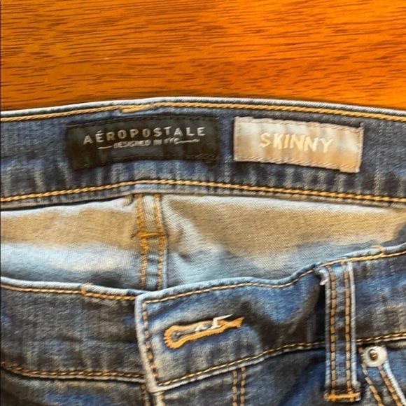 Aeropostale skinny jeans size 8 medium wash denim - Picture 3 of 5